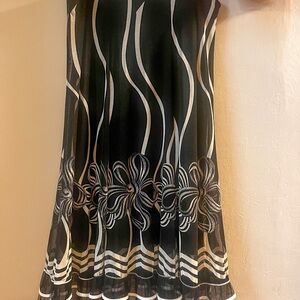 Vintage floral abstract skirt